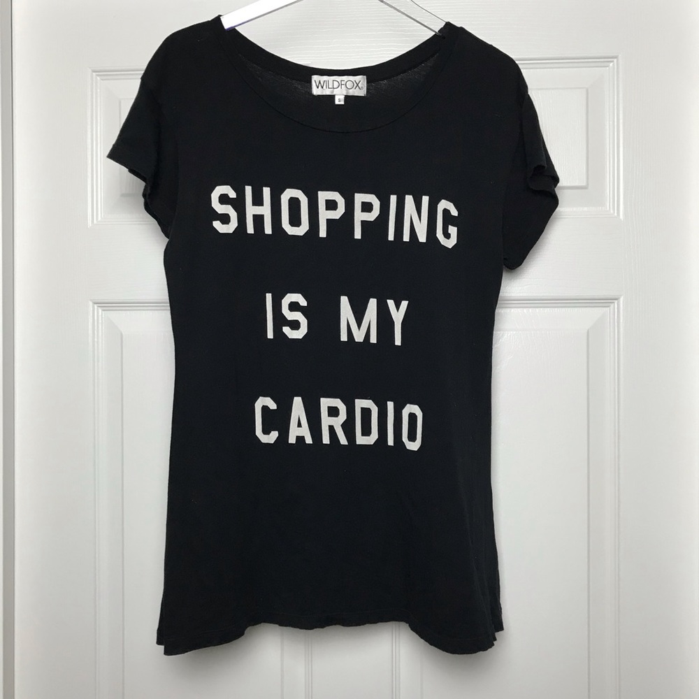 🦩 Wildfox | Shopping is my Cardio Graphic Tee